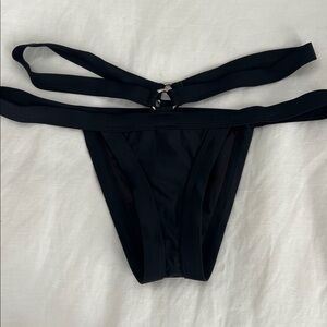 Tobi Swim Power of Love High Cut Bikini bottom only never worn black size xsmall